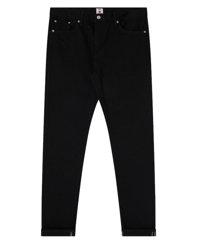 spezial madrid Edwin Slim Tapered Jeans Black Rinsed