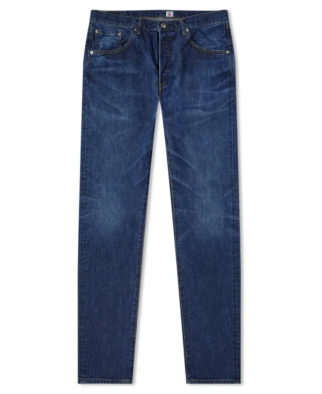 spezial madrid Edwin Slim Tapered Jeans Blue Mid Dark Used