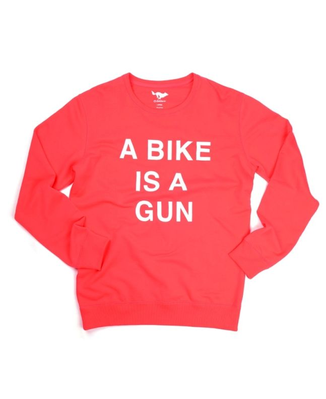 spezial madrid El Solitario A Bike is a Gun Sweatshirt Red