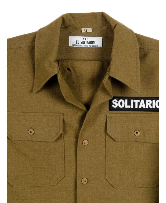 Spezial Madrid El Solitario Small Label Winter Shirt Green