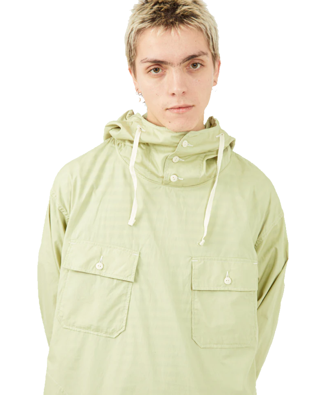 Spezial Madrid Engineered Garments Cagoule Overshirt Lime Superfine Poplin