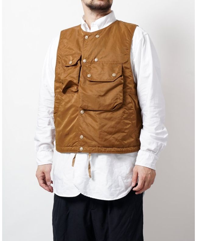 Spezial Madrid Engineered Garments Cover Vest Coyote Flight Satin