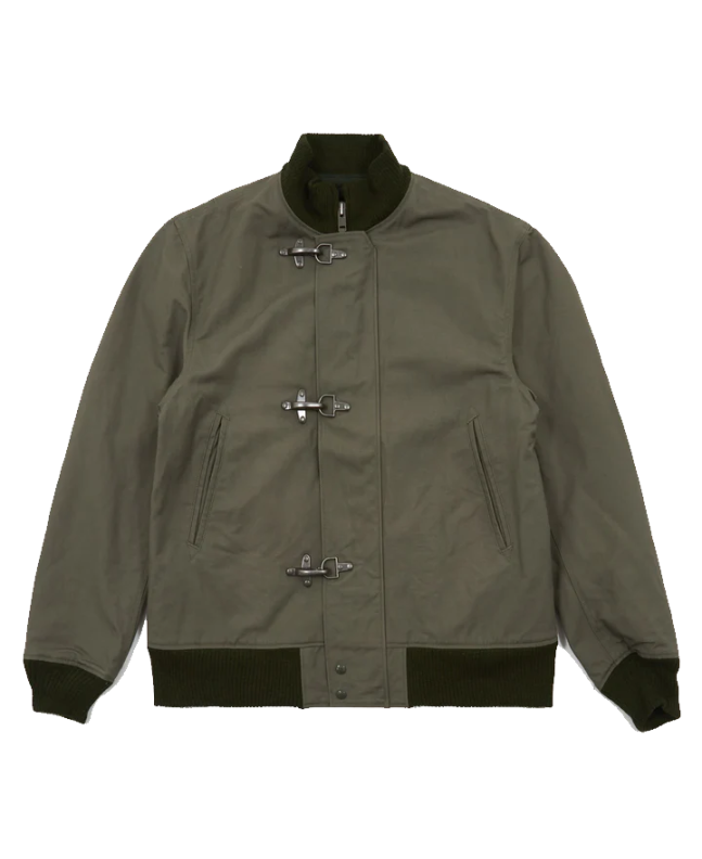 Spezial Madrid Engineered Garments Deck Jacket Olive Cotton Double Cloth