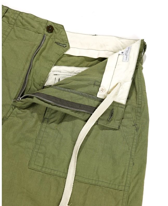 Spezial Madrid Engineered Garments Fatigue Short Olive Cotton Sheeting