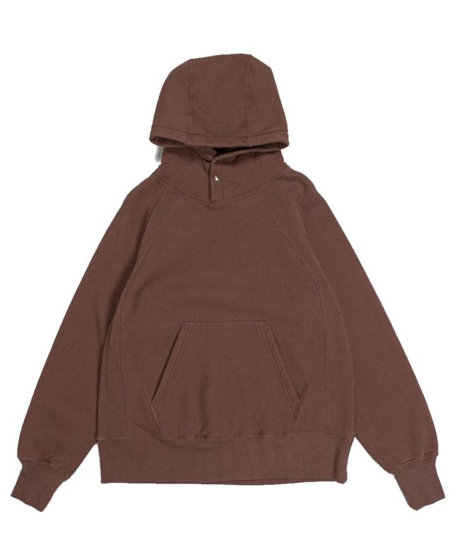 spezial madrid Engineered Garments Raglan Hoody Brown Cotton Heavy Fleece