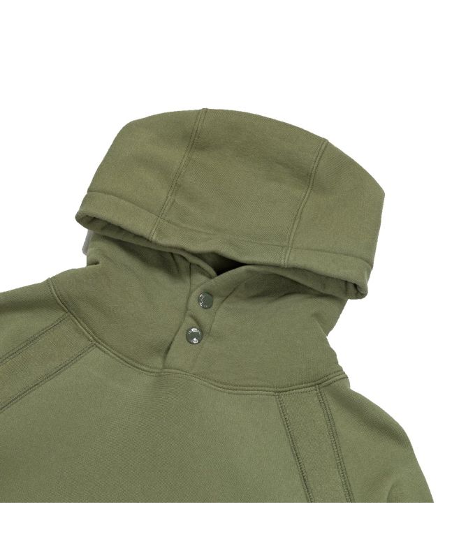 Spezial Madrid Engineered Garments Raglan Hoody Olive Cotton Heavy Fleece