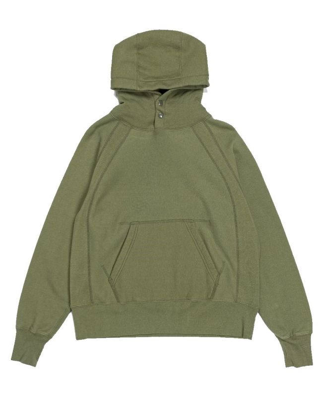 spezial madrid Engineered Garments Raglan Hoody Olive Cotton Heavy Fleece