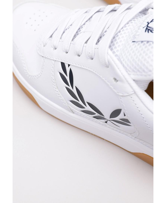 Spezial Madrid Fred Perry Authentic B300 Textured Leather Sneaker White