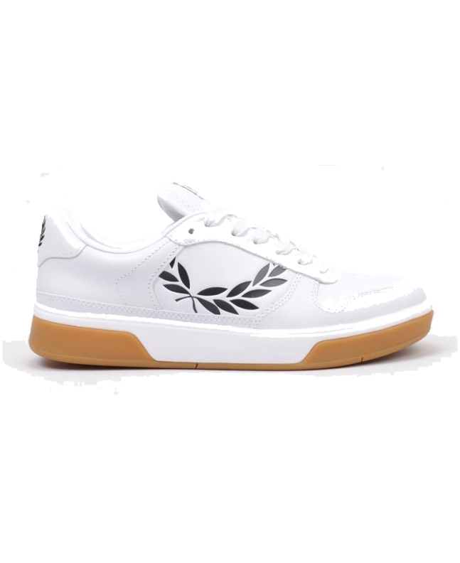 spezial madrid Fred Perry Authentic B300 Textured Leather Sneaker White