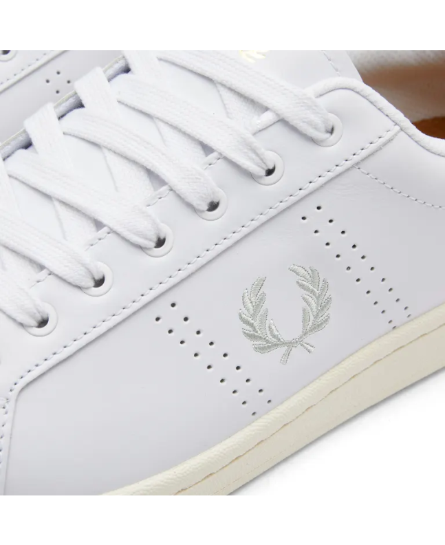 Spezial Madrid Fred Perry Authentic B721 Leather Sneaker White & Ight Oyster