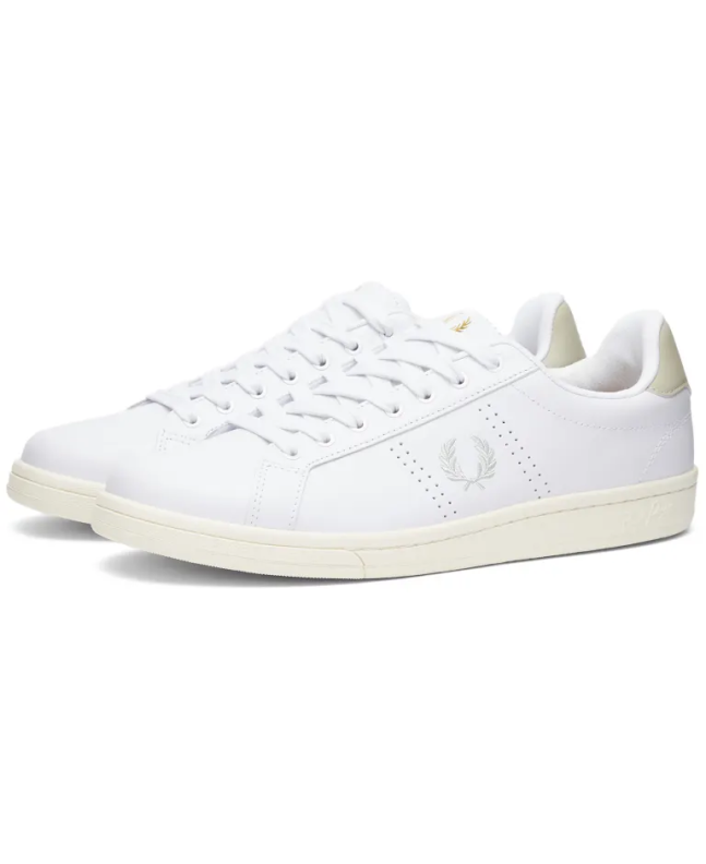 spezial madrid Fred Perry Authentic B721 Leather Sneaker White & Ight Oyster
