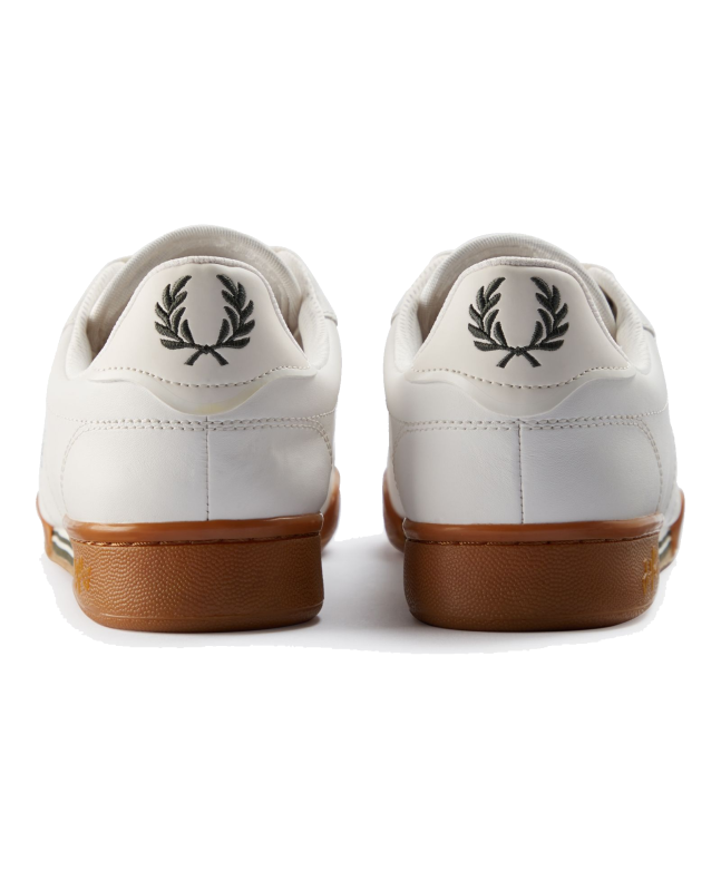 Spezial Madrid Fred Perry Authentic B722 Leather Sneaker Snow White & Field Green