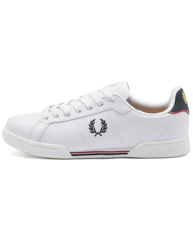 Spezial Madrid Fred Perry Authentic B722 Leather Sneaker White & Navy