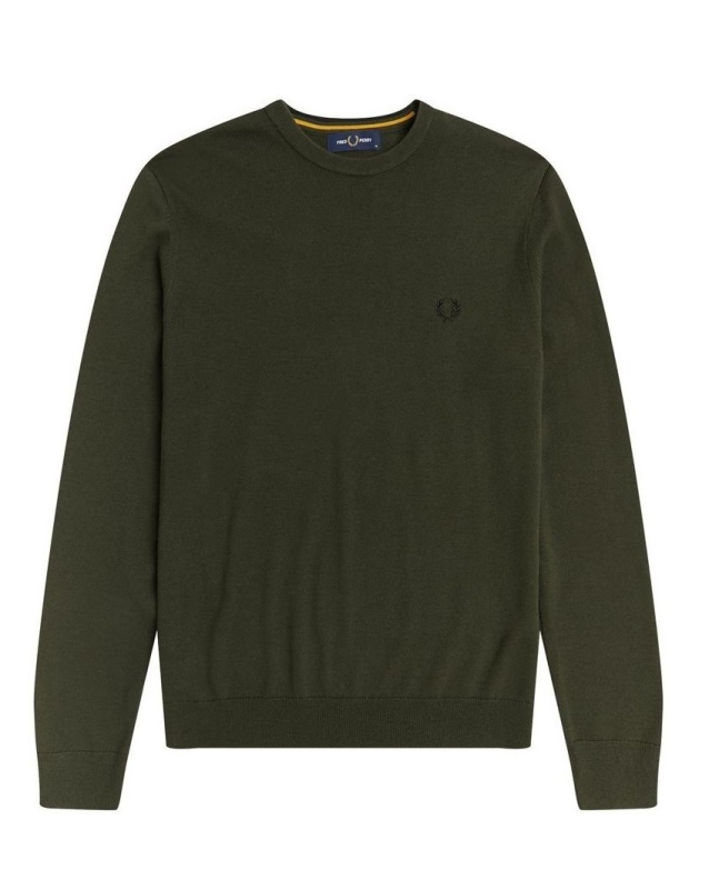 Spezial Madrid Fred Perry Authentic Crew Knit Dark Green