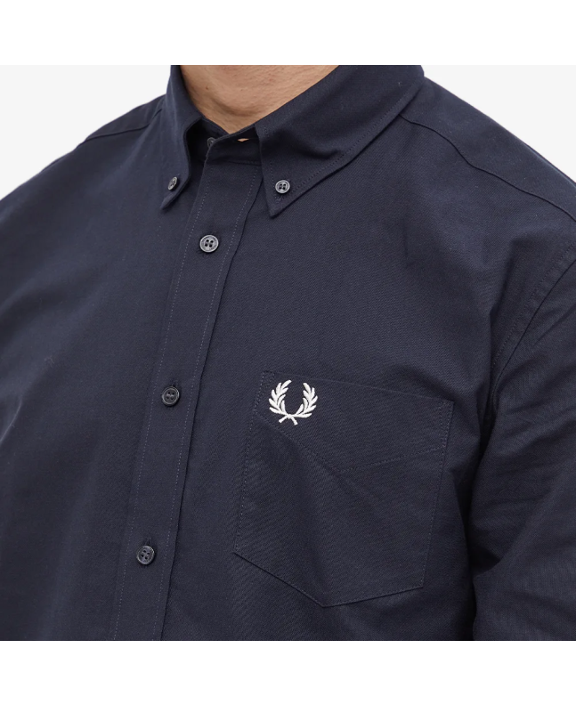 Spezial Madrid Fred Perry Authentic Oxford Shirt Light Navy