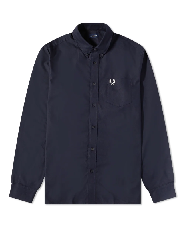 spezial madrid Fred Perry Authentic Oxford Shirt Light Navy