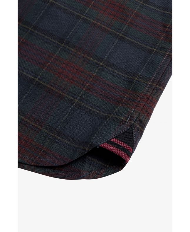 Spezial Madrid Fred Perry Authentic Oxford Tartan Shirt French Navy