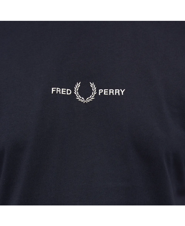 Spezial Madrid Fred Perry Authentic Small Embroidered Logo Tee Navy