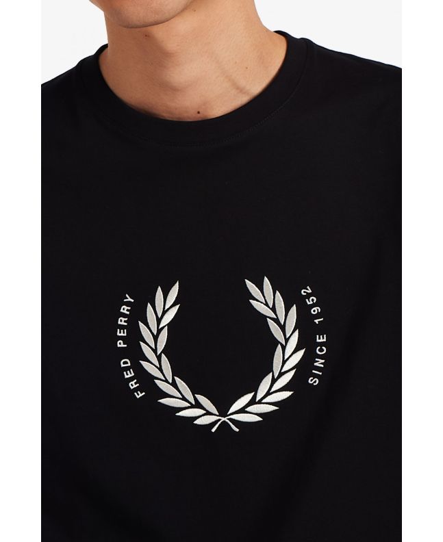 Spezial Madrid Fred Perry Circle Branding Tee Black