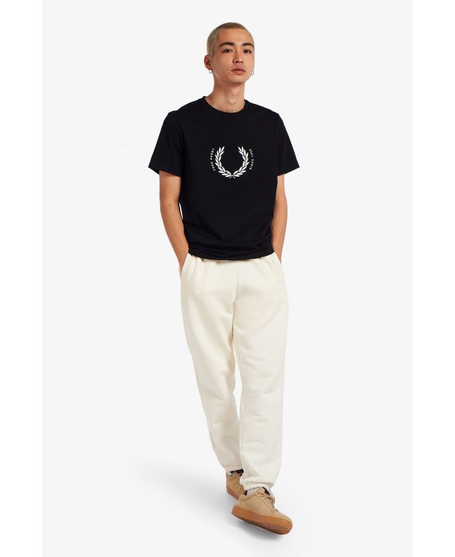 Spezial Madrid Fred Perry Circle Branding Tee Black
