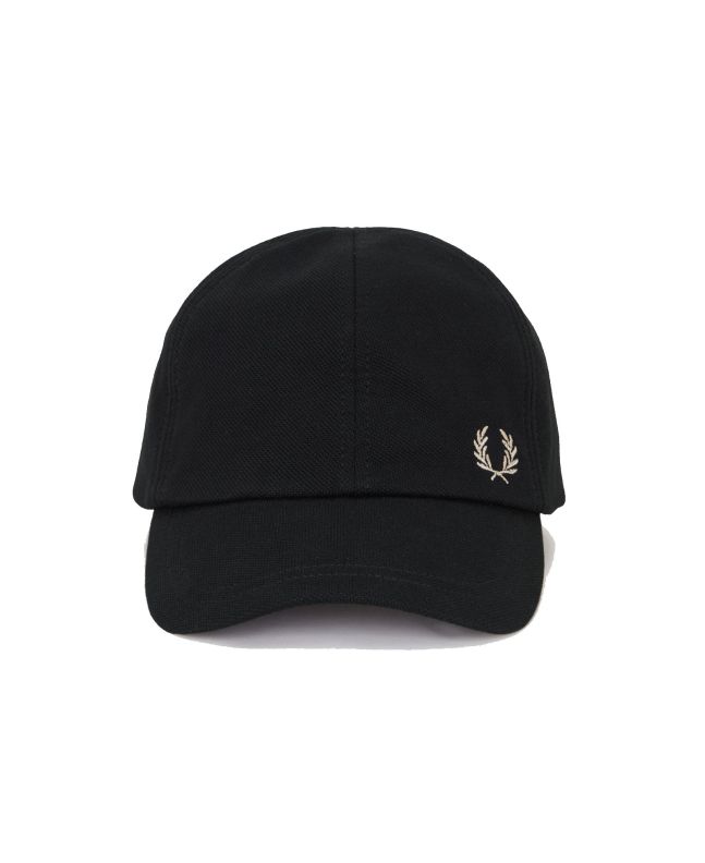 Spezial Madrid Fred Perry Classic Pique Cap Black & Warm Stone