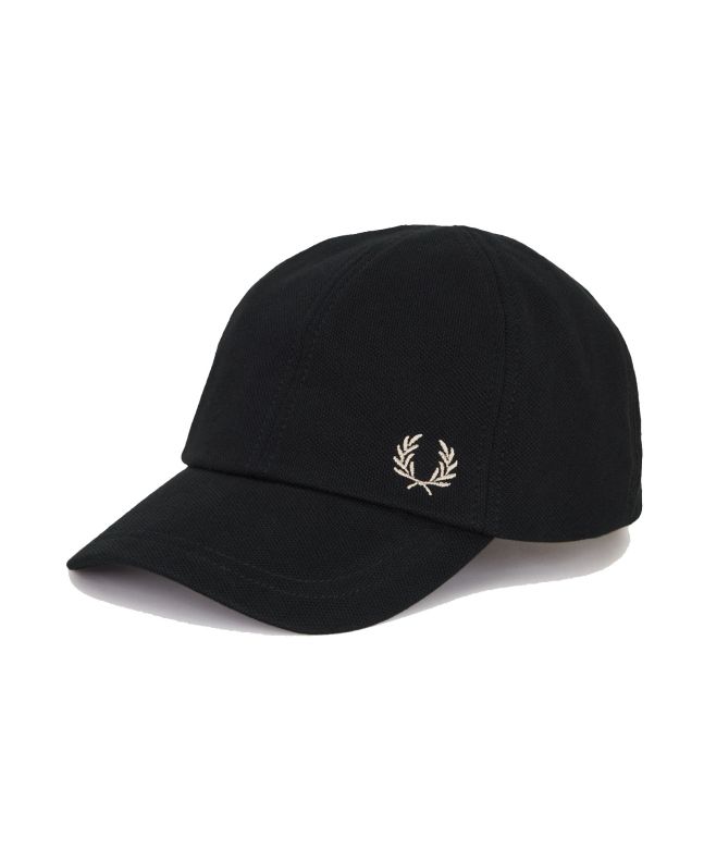 spezial madrid Fred Perry Classic Pique Cap Black & Warm Stone