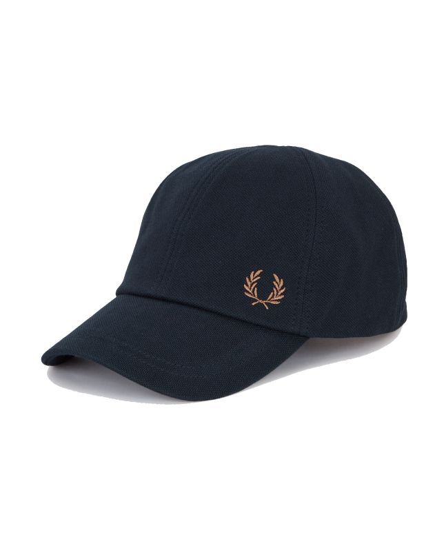spezial madrid Fred Perry Classic Pique Cap Navy & Shaded Stone