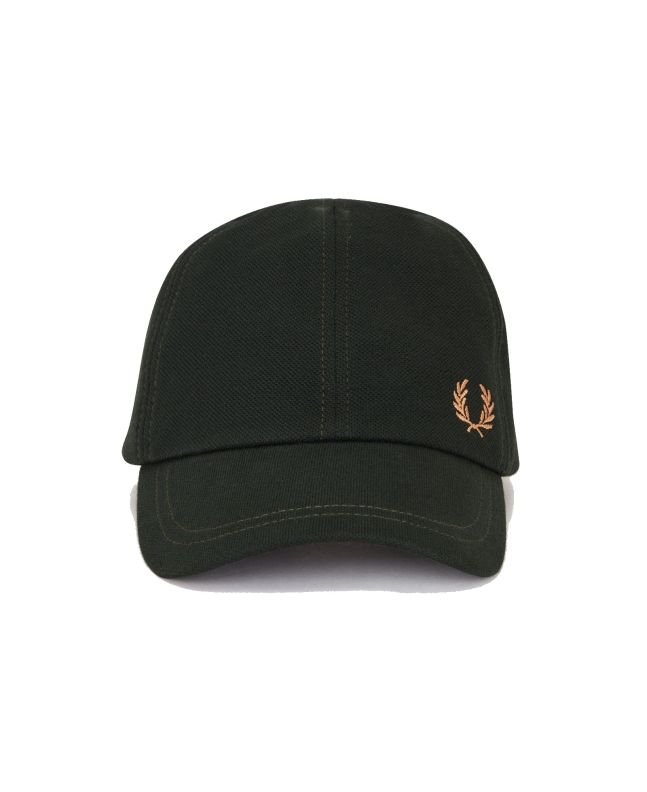 Spezial Madrid Fred Perry Classic Pique Cap Night Green & Light Rust