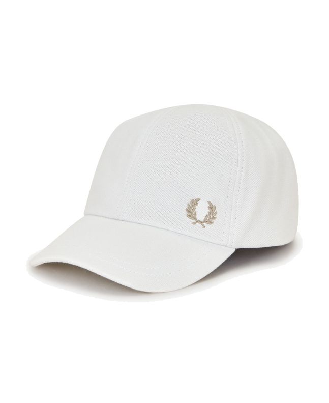 spezial madrid Fred Perry Classic Pique Cap Snow White & Warm Stone