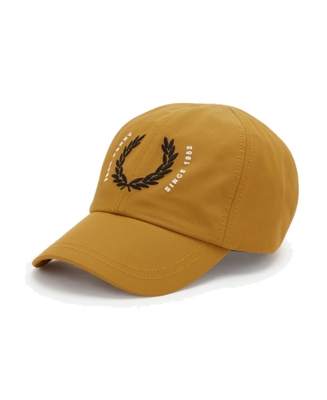 spezial madrid Fred Perry Laurel Wreath Ripstop Cap Dark Caramel