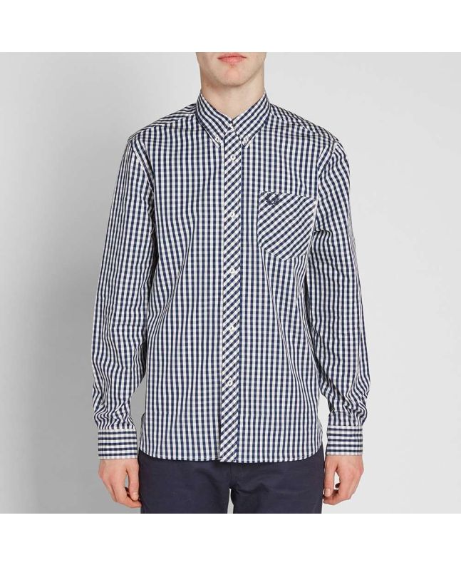 Spezial Madrid Fred Perry Reissues Gingham Shirt Navy