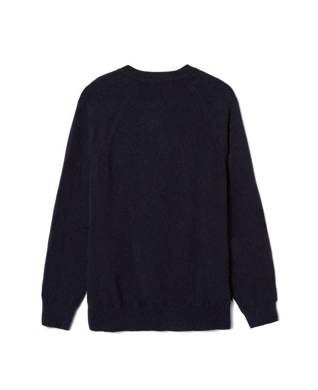 Spezial Madrid Fred Perry Reissues Lambswool Cardigan Navy Marl