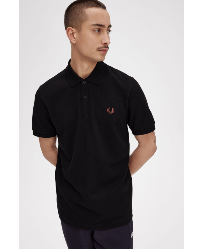 Spezial Madrid Fred Perry Reissues Original Plain Polo Black & Whiskey Brown