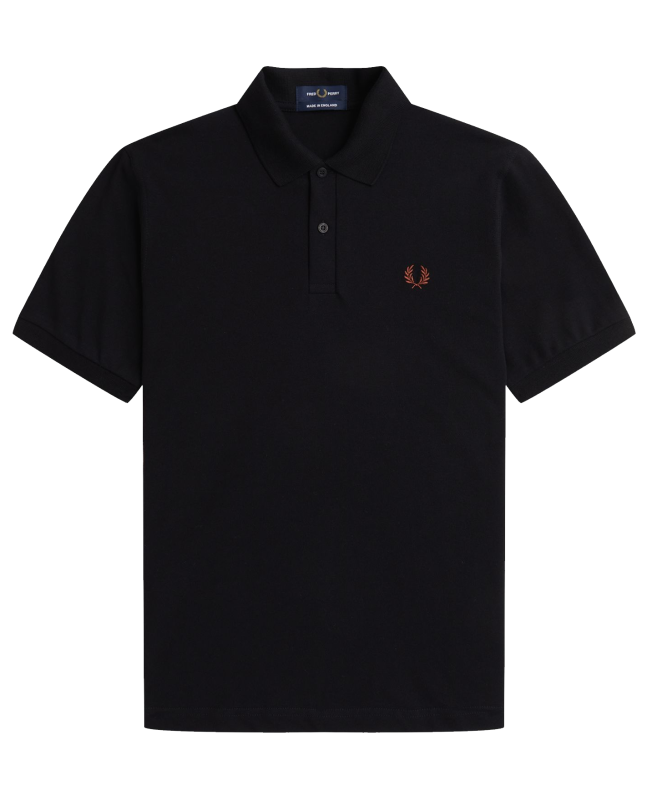 spezial madrid Fred Perry Reissues Original Plain Polo Black & Whiskey Brown