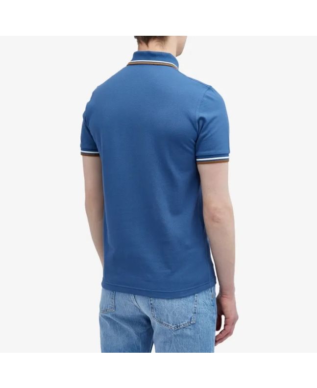 Spezial Madrid Fred Perry Reissues Original Twin Tipped Polo Blue Ecru & Caramel