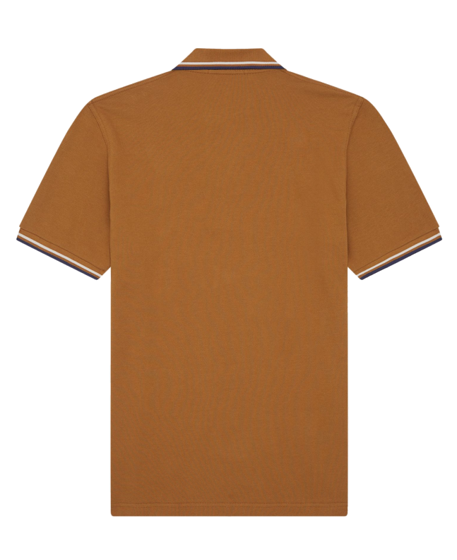 Spezial Madrid Fred Perry Reissues Original Twin Tipped Polo Dark Caramel & Deep Carbon