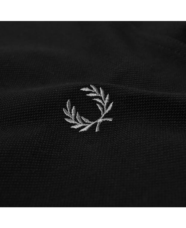 Spezial Madrid Fred Perry Slim Fit Plain Polo Black