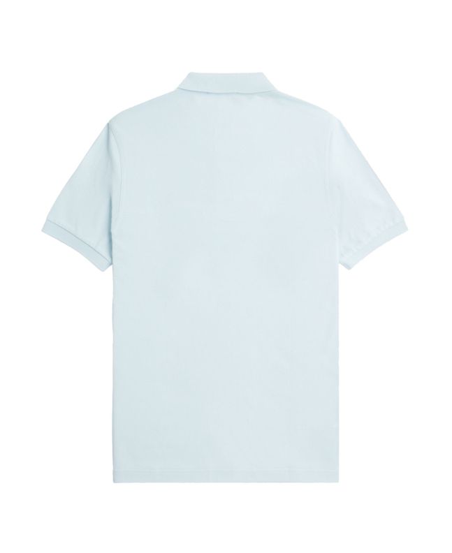 Spezial Madrid Fred Perry Slim Fit Plain Polo Light Ice & Midnight Blue