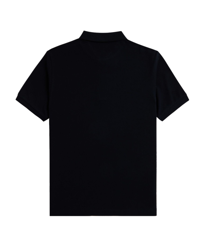 Spezial Madrid Fred Perry Slim Fit Plain Polo Uniform Black & Snow White