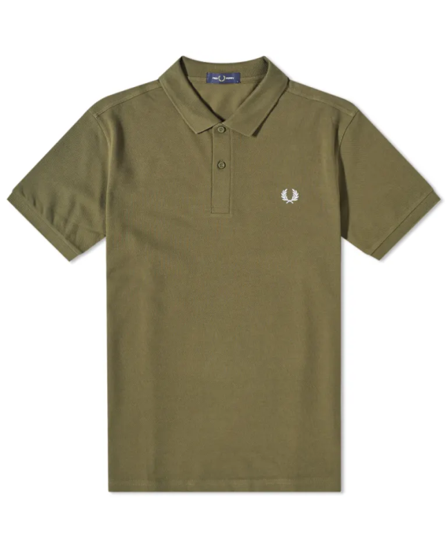 spezial madrid Fred Perry Slim Fit Plain Polo Uniform Green