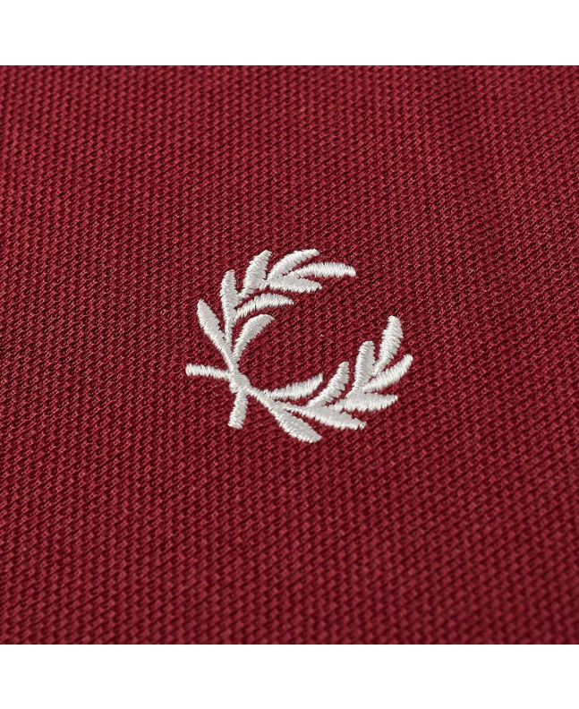 Spezial Madrid Fred Perry Slim Fit Twin Tipped Polo Port & White