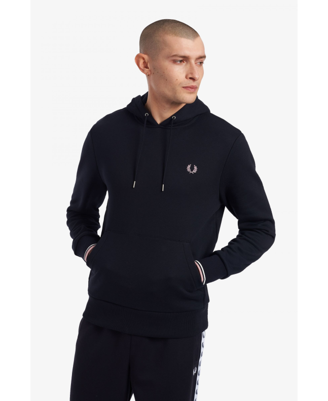 Spezial Madrid Fred Perry Tipped Hooded Sweatshirt Navy