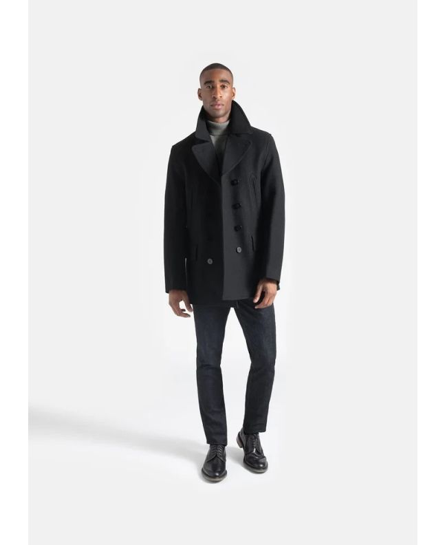 Spezial Madrid Gloverall Churchill Reefer Peacoat Black