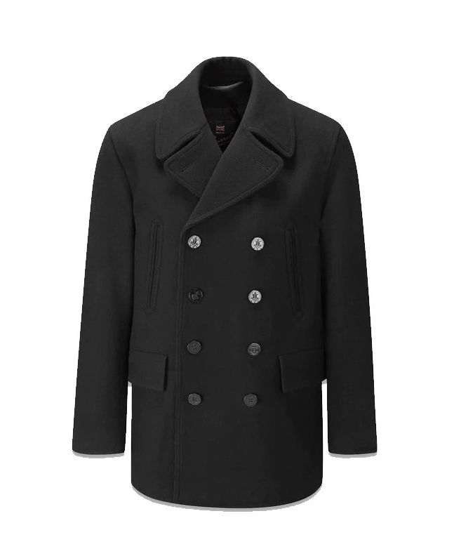 spezial madrid Gloverall Churchill Reefer Peacoat Black