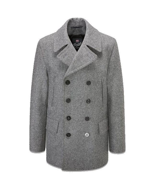Spezial Madrid Gloverall Churchill Reefer Peacoat Grey