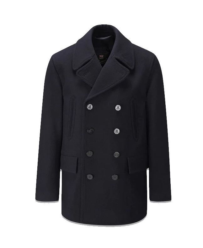 Spezial Madrid Gloverall Churchill Reefer Peacoat Navy