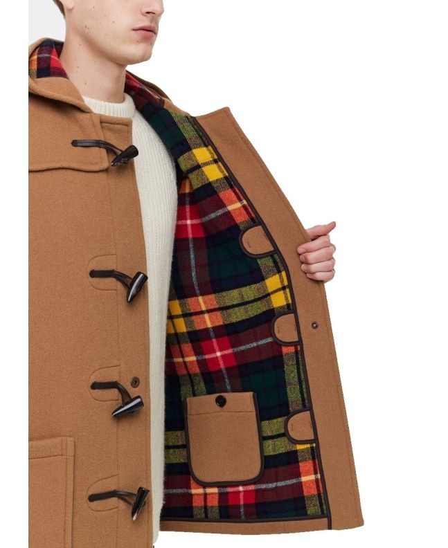 Spezial Madrid Gloverall Mid Length Duffle Coat Camel Buchanan