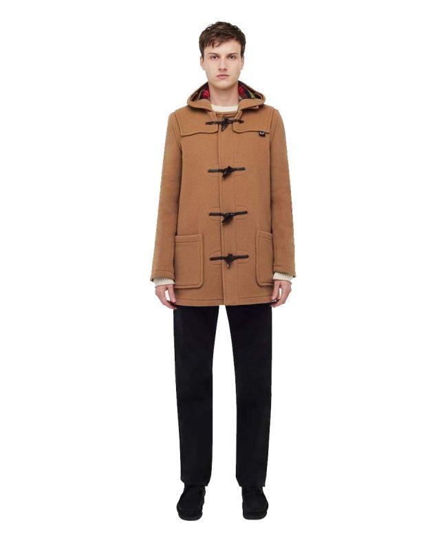 Spezial Madrid Gloverall Mid Length Duffle Coat Camel Buchanan