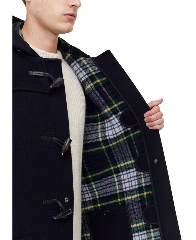 Spezial Madrid Gloverall Mid Length Duffle Coat Navy Dress Gordon
