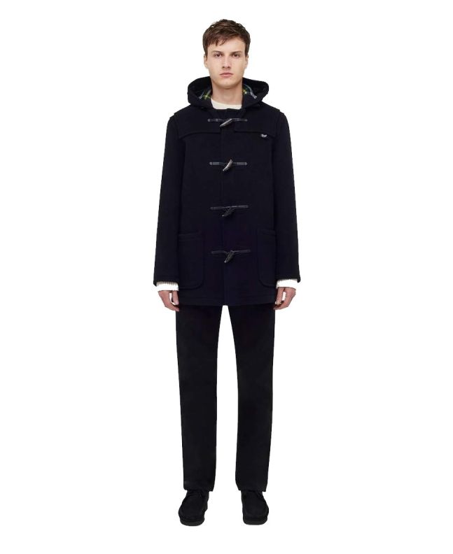 Spezial Madrid Gloverall Mid Length Duffle Coat Navy Dress Gordon